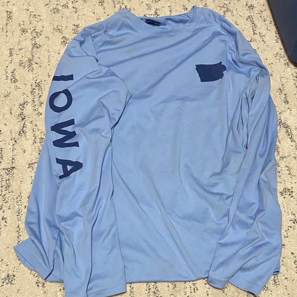 Light Blue Long Sleeve Iowa Shirt